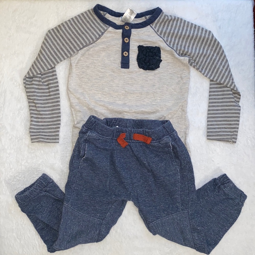 Little Lad two piece set (4T) - Picture 1 of 7